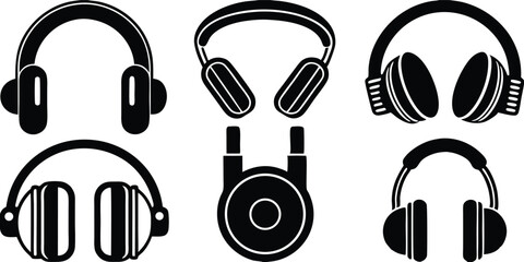 Collection of Stylish Headphones Diverse Designs for Music Lovers