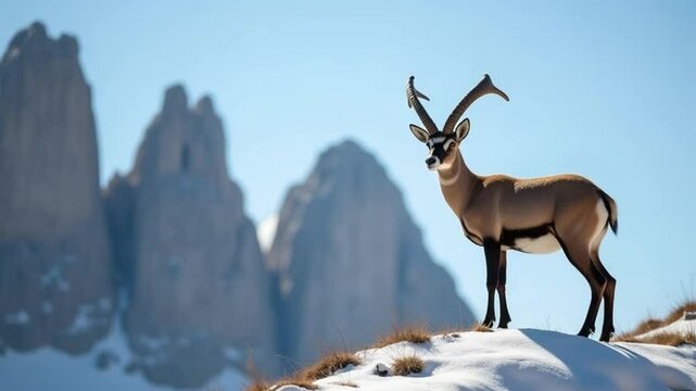 Where Hooves Grip the Heights of Stone
