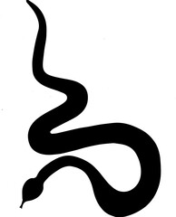 black snake vector illustration