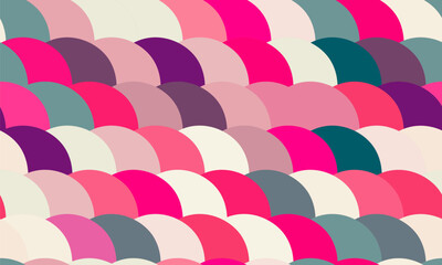 Fish scale texture seamless vector pattern. Reptilian skin swatch design. Marine repeat ornament. Macro fish scale detail elements. Wave decor snake textured squama arcs. © SunwArt