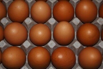 Fresh Brown Eggs in Carton A Perfect Dozen for Baking and Cooking