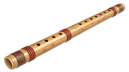 flute isolated on white background