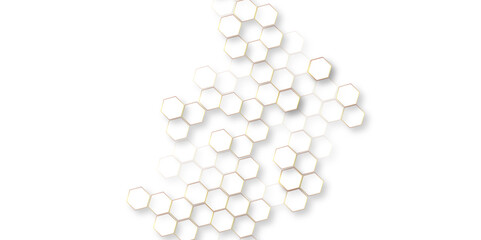 bright white abstract hexagon wallpaper or background, futuristic abstract honeycomb technology white background, glowing white hexagonal background.