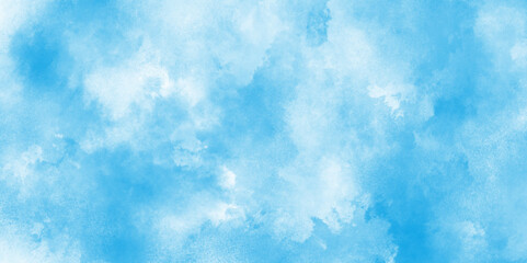 Obraz premium Abstract Blue Watercolor Background,bright multicolor hand drawn illustration,greeting card, template. Turquoise color handmade illustration, Digital paint for template or any design,