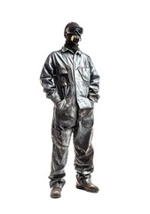 Fototapeta premium Full Length of Auto Body Technician isolated on transparency background