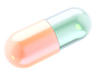 3D Render of a Capsule Pill