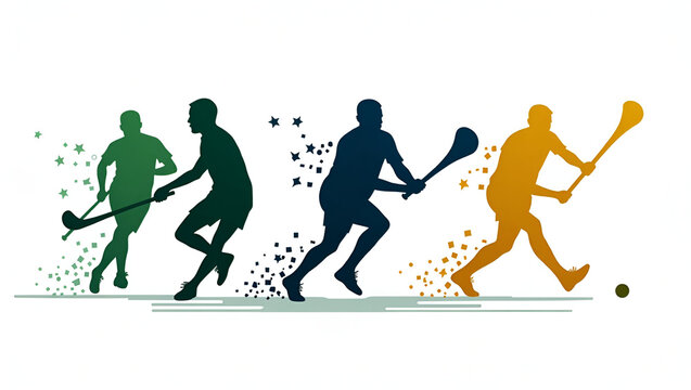 silhouette set of man hurling sport. vector illustration.