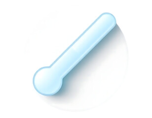 Thermometer illustration in a circle shape.