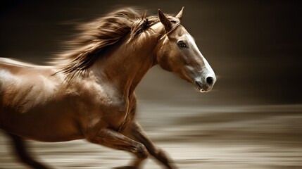 Fototapeta premium Horse in galloping motion
