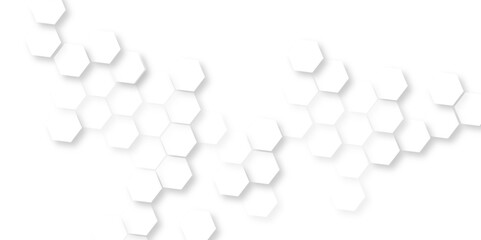 Hexagonal pattern on minimalist background for line design, technology geometric mesh elegance texture. modern futuristic wallpaper, abstract polygonal honeycomb mosaic design.