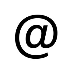 @ At sign. Address icon