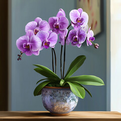 an orchid in a pot