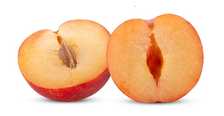 cherry plums isolated on transparent png