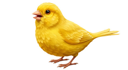 Canary isolated on white background