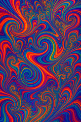 Abstract Dynamic Colorful Glitch Art Background Texture Red Blue Green Lines Motion Speed