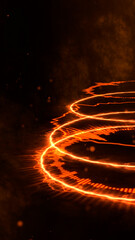 Vertical music equalizer with particle, for music party, 4k illustration