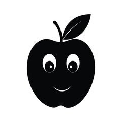 Obraz premium apple cartoon character