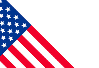 USA flag poster  with copy space 