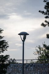 Street lighting. lanterns on the street. lamp in the park. Old street light	