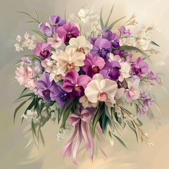 bouquet of orchids