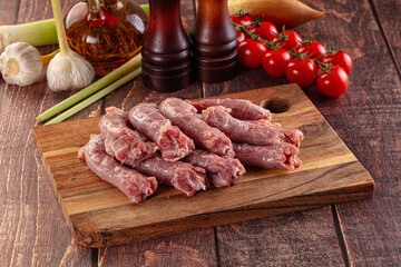 Raw chicken neck for cooking