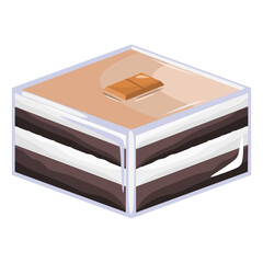 Layered Blackforest Dessert Box with Chocolate and Mocha Topping