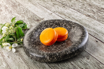 Sweet almond cookies orange macaroons