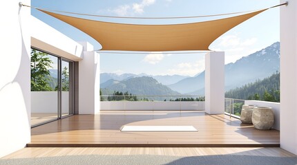 Outdoor Luxury Yoga Deck Mountain