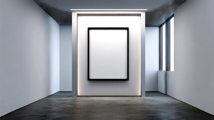 empty room with a door