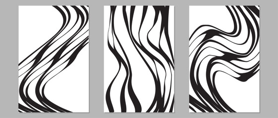 Fototapeta premium Black and White Abstract Artwork or Wall Art