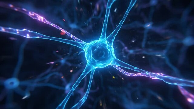 Neuron network illustration