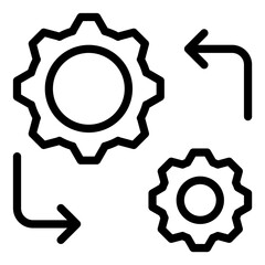 development  line icon