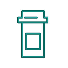 Medicine bottle icon design template