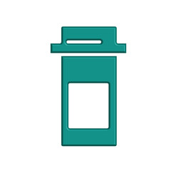 Medicine bottle icon design template