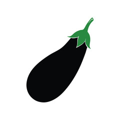 eggplant on a white background