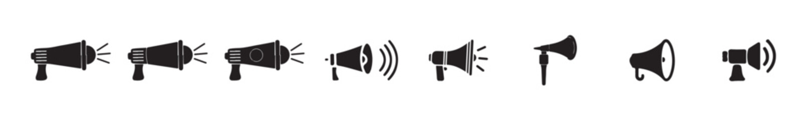Flat Megaphone Icon - Campaign Voice Broadcast Tool
