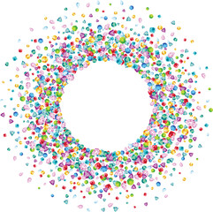 Vector colorful gem stones background element in flat style