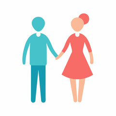 National Girlfriend Day Love Couple Heart Romantic Gift Vector Illustration