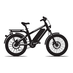 Fototapeta premium Electric Bike on white background isolated vector art