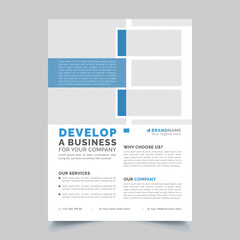 Business Development Flyer Template Modern and Clean Design