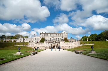 The beautiful and historic Powerscourt House and Gardens in County Wicklow, Ireland