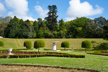 The beautiful Powerscourt garden in County Wicklow, Irelande