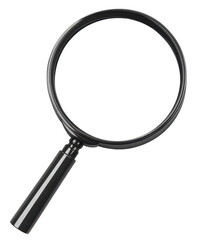 magnifying glass isolated on transparent background