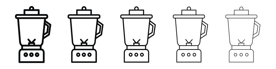 Blender icon Outline and flat style designs