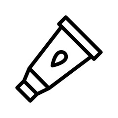 Paint tube line icon