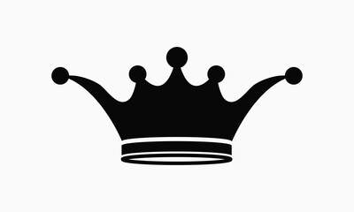 A black vector crown design.