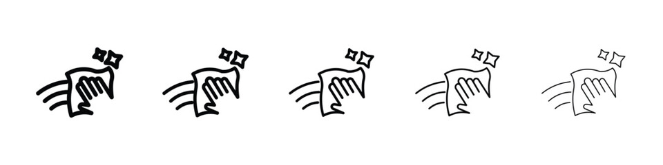 Clean icon Outline and flat style designs