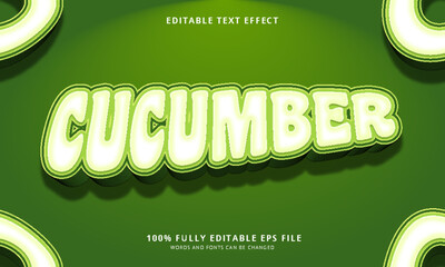 Cucumber text style editable text effect