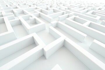 Navigating Complexity A 3D Maze Representing Challenges and Solutions