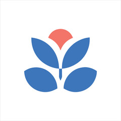 abstract flower logo